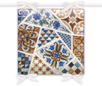 Riolis Cushion Mosaic #1871 15.75" x 15.75"/40 cm x 40 cm X Stich Kit